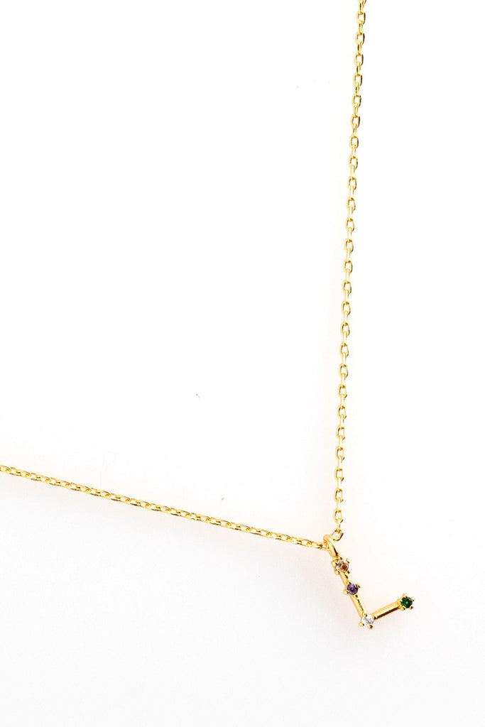 L Constellation Charm Gold Necklace - Nakamol