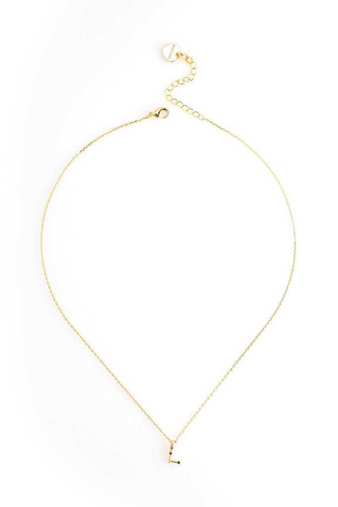 L Constellation Charm Gold Necklace - Nakamol