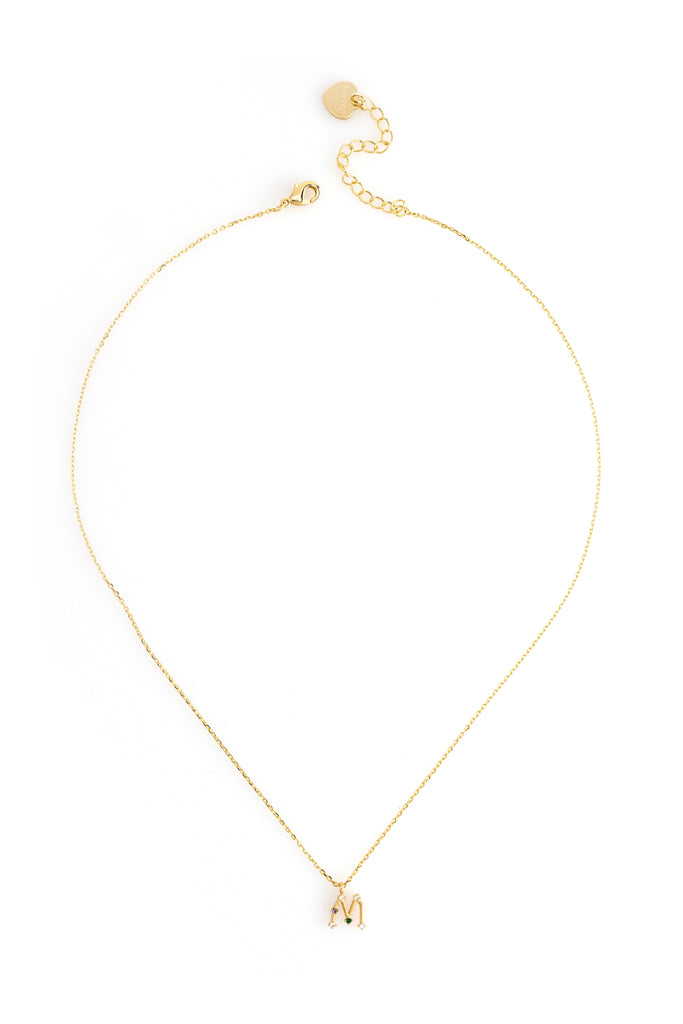M Constellation Charm Gold Necklace - Nakamol