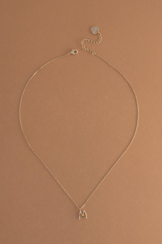M Constellation Charm Gold Necklace - Nakamol