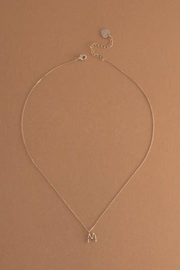 M Constellation Charm Gold Necklace - Nakamol