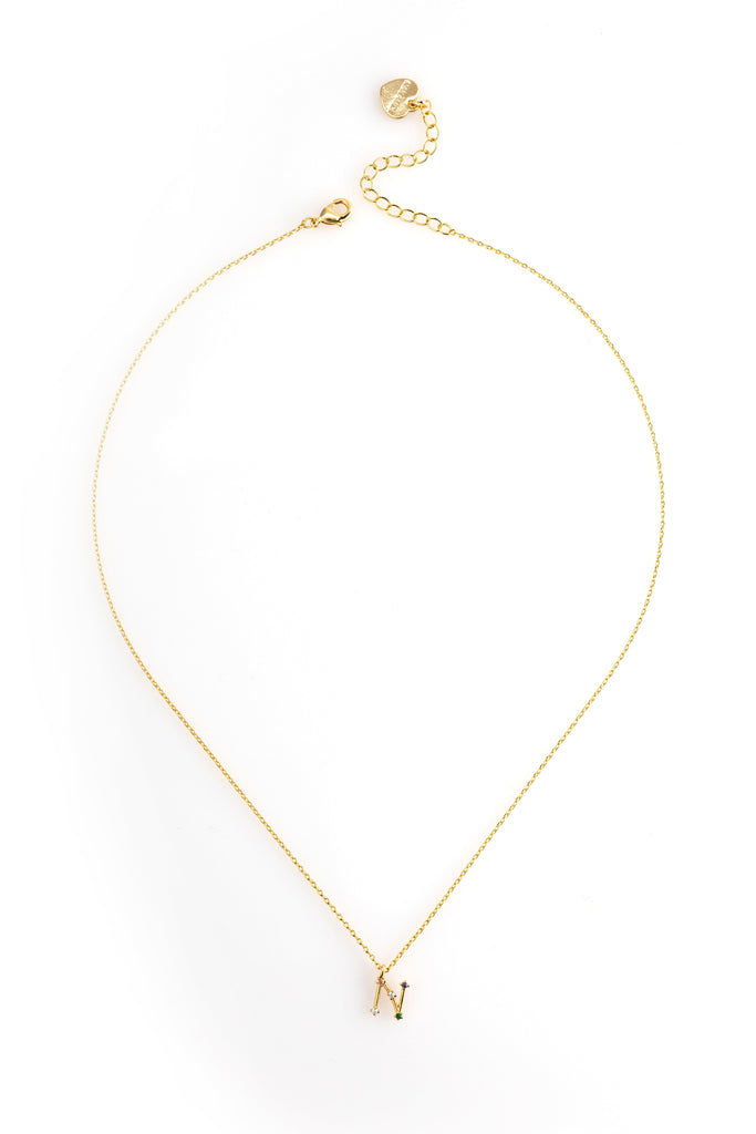 N Constellation Charm Gold Necklace - Nakamol