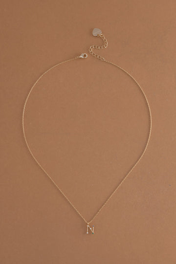N Constellation Charm Gold Necklace - Nakamol