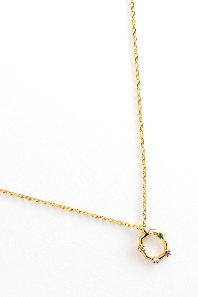 O Constellation Charm Gold Necklace - Nakamol