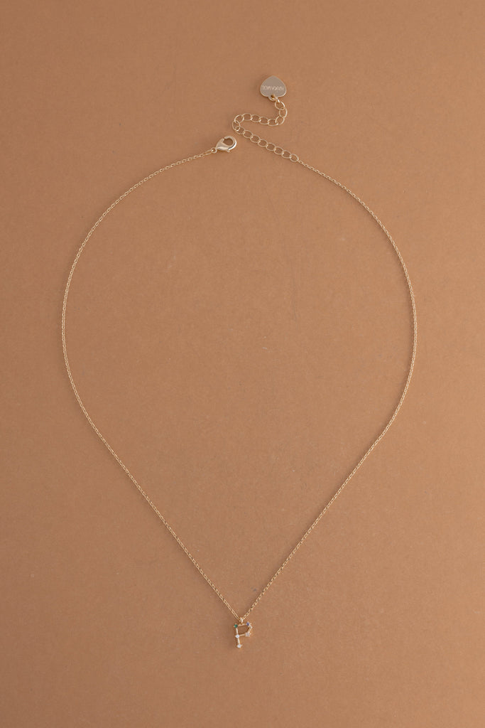 P Constellation Charm Gold Necklace - Nakamol