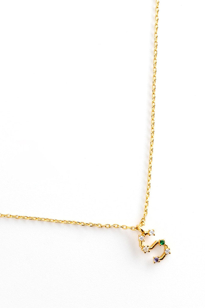 S Constellation Charm Gold Necklace - Nakamol