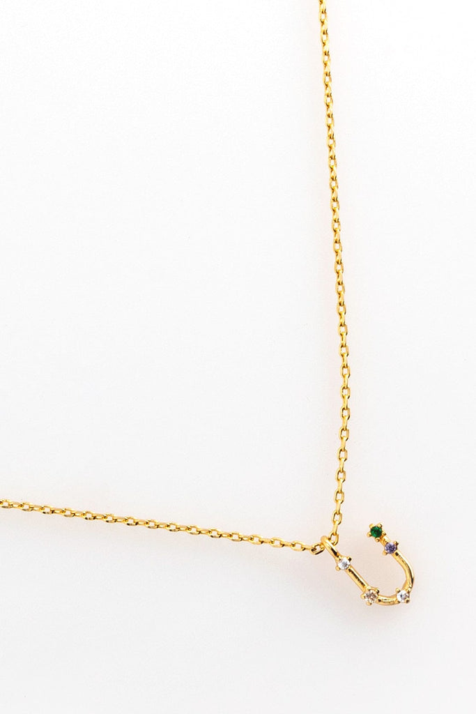 U Constellation Charm Gold Necklace - Nakamol