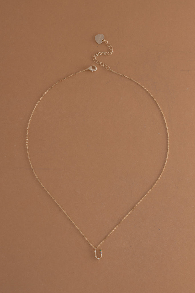 U Constellation Charm Gold Necklace - Nakamol