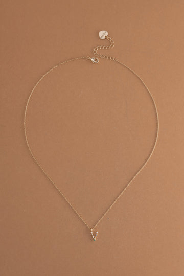 V Constellation Charm Gold Necklace - Nakamol