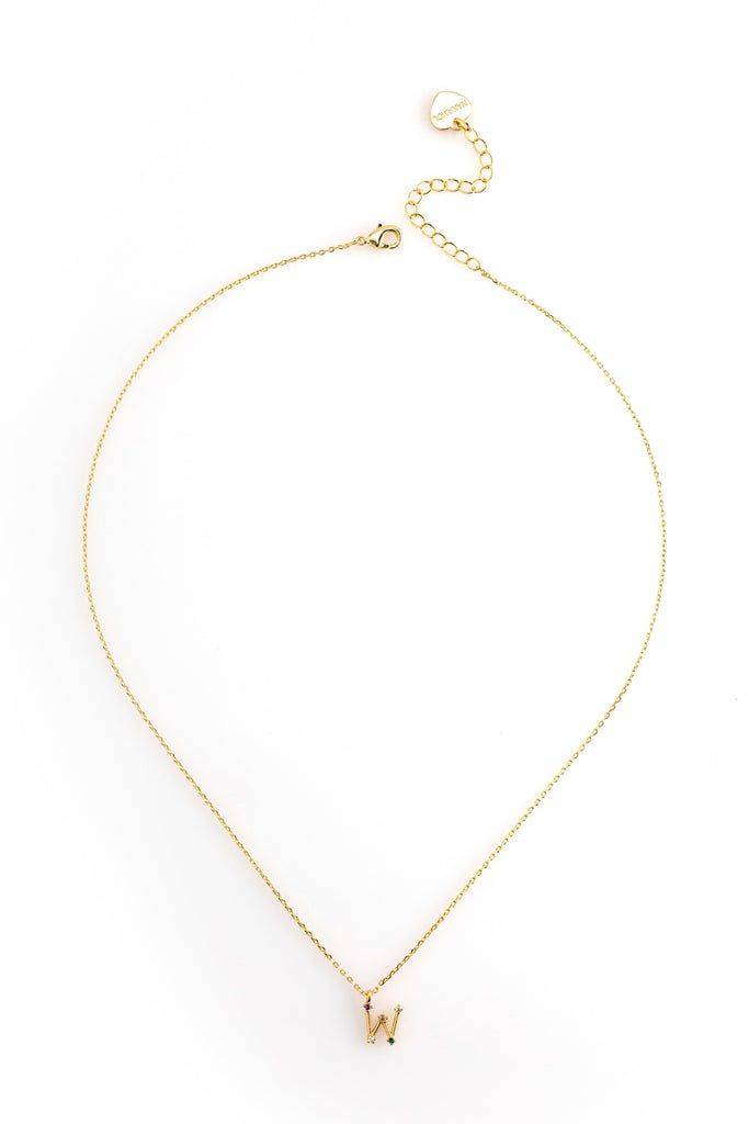 W Constellation Charm Gold Necklace - Nakamol