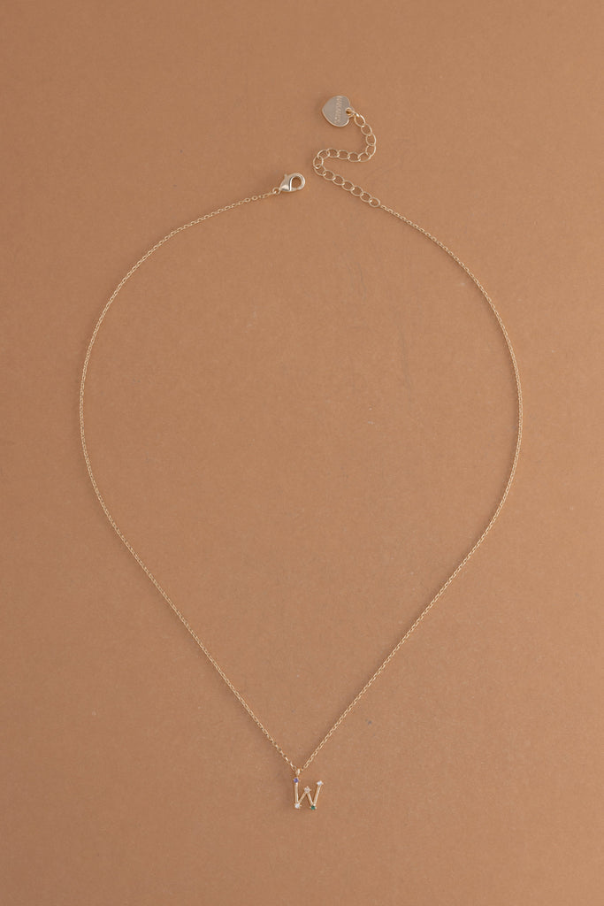 W Constellation Charm Gold Necklace - Nakamol