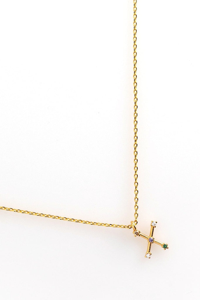 X Constellation Charm Gold Necklace - Nakamol