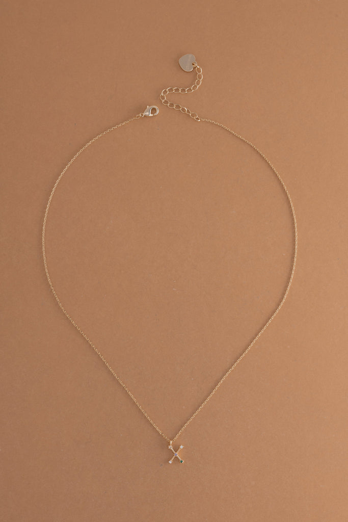 X Constellation Charm Gold Necklace - Nakamol