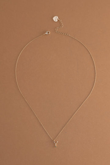 Y Constellation Charm Gold Necklace - Nakamol