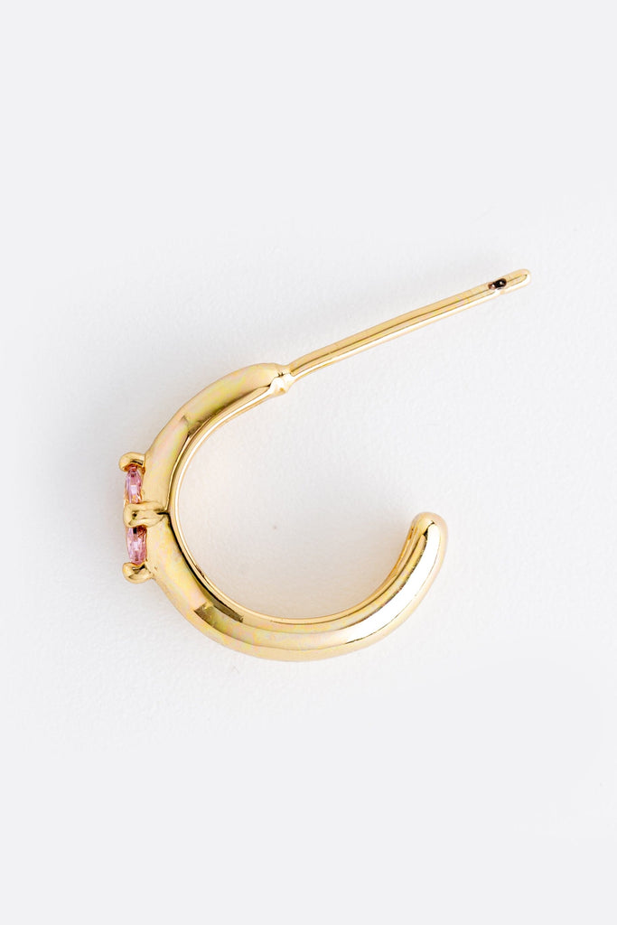 October Tourmaline J-Hoop Earrings - Nakamol