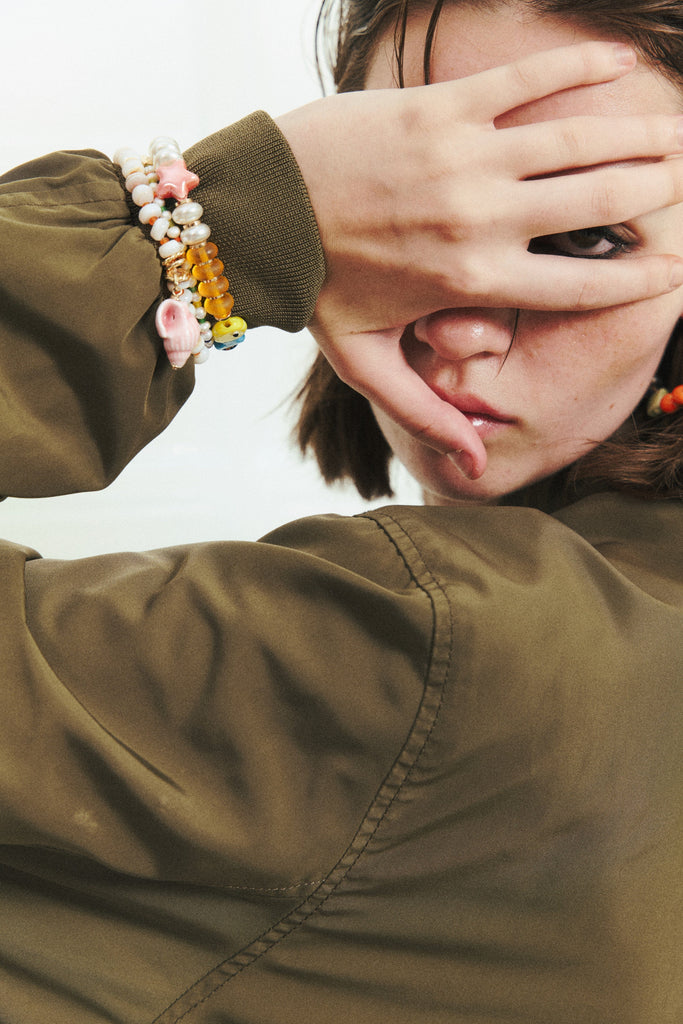 Mix Stone Chunky Stretch Bracelet - Nakamol