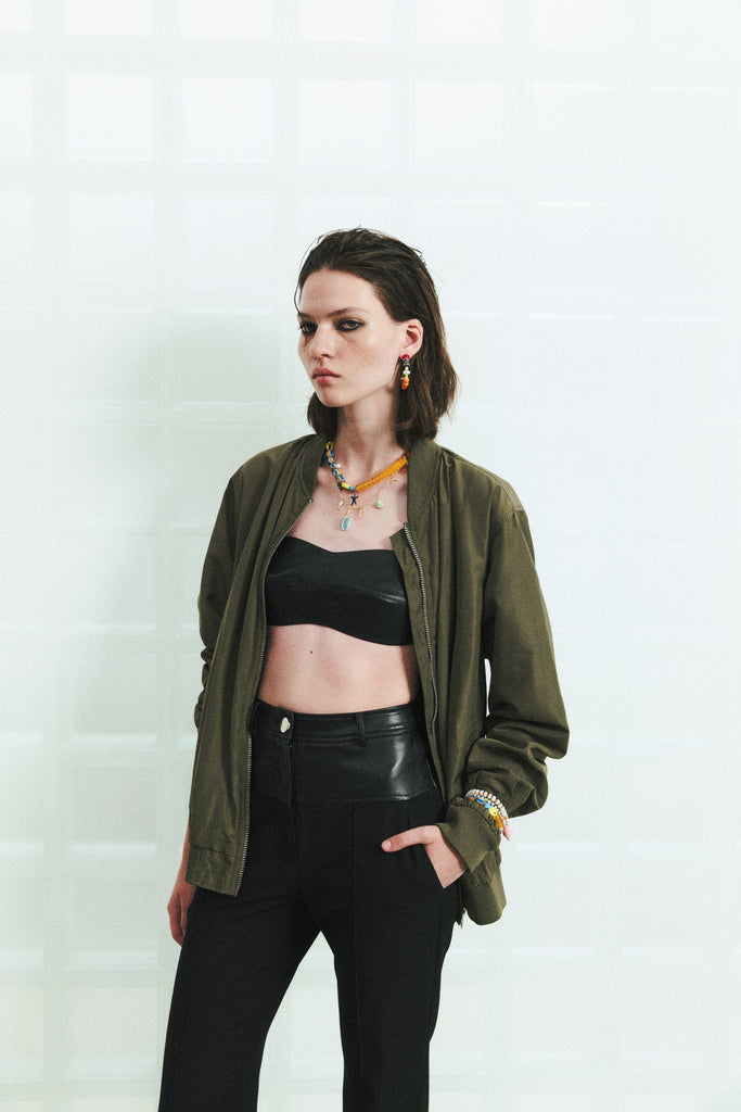 Bright Orange Chunky Hoop Earrings - Nakamol