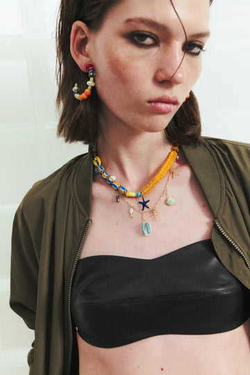 Blue Waves Charm Necklace - Nakamol