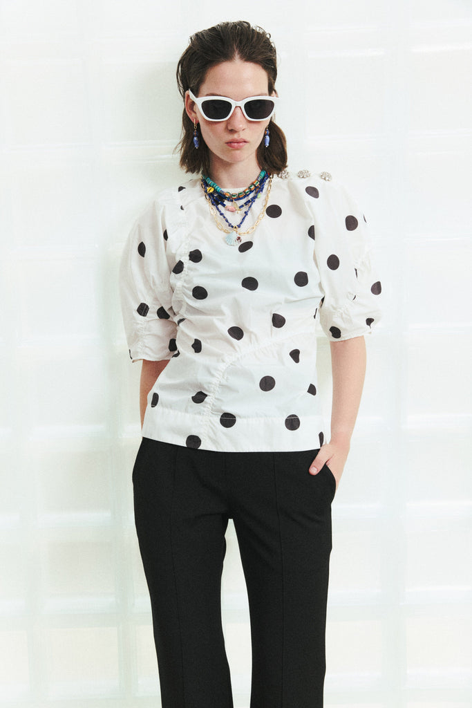 Elongated Blue Bead Necklace - Nakamol