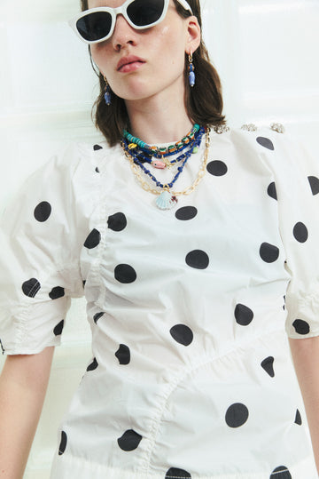 Yellow Charm Cotton Cord Necklace - Nakamol