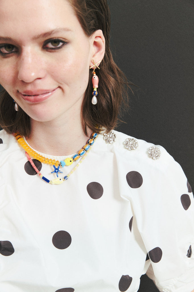 Lemon Cherry Beaded Necklace - Nakamol