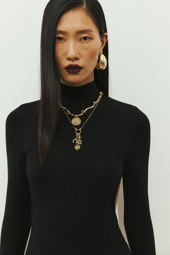 Gold Coin Amulet Necklace - Nakamol