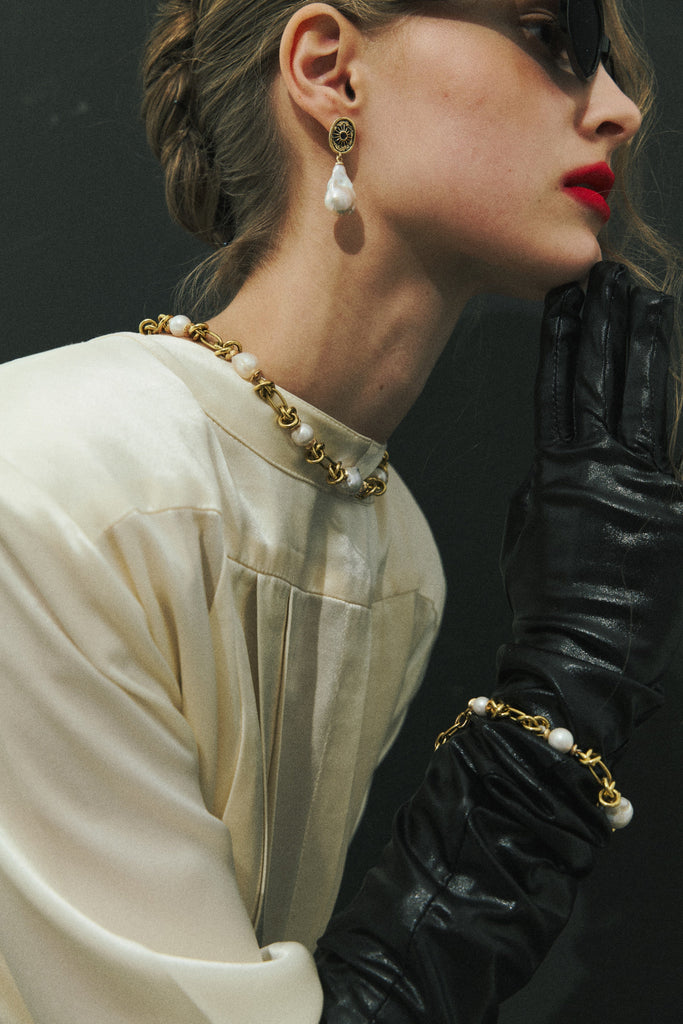 Bohemian Baroque Pearl Earrings - Nakamol