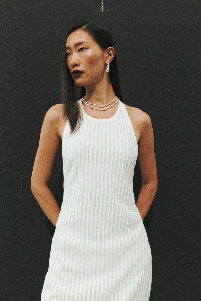 String of Pearl Hoop Earrings - Nakamol