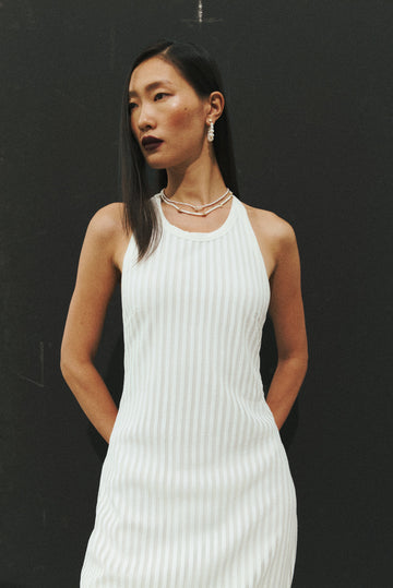 String of Pearl Hoop Earrings - Nakamol