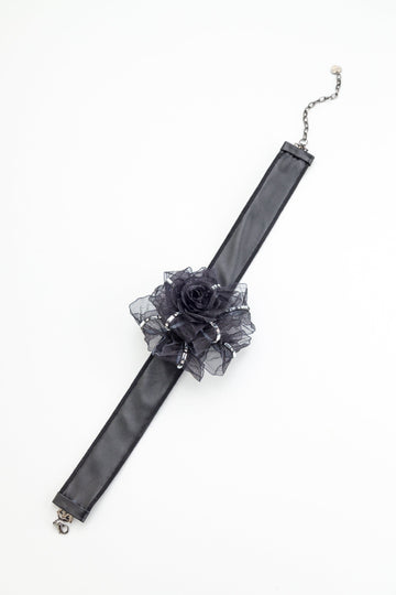 Black Floral Choker - Nakamol