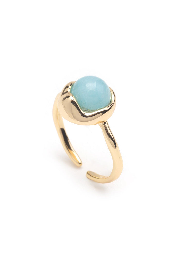 Light Blue Gold Ring - Nakamol