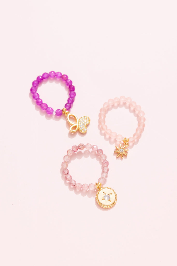 Blushing Beads Stretchy Bracelet - Nakamol