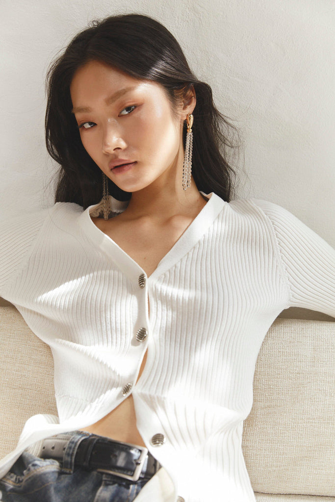 Crystal Ball Fringe Earrings - Nakamol