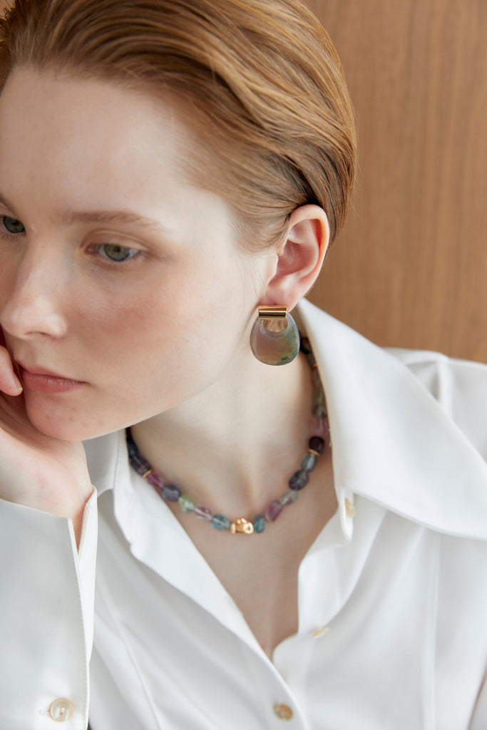 Unakite Geometrical Earrings - Nakamol