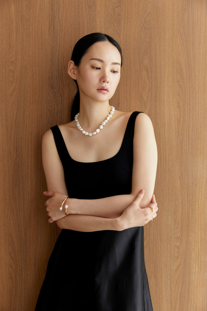 Chunky Single Strand Classic Pearl Necklace - Nakamol