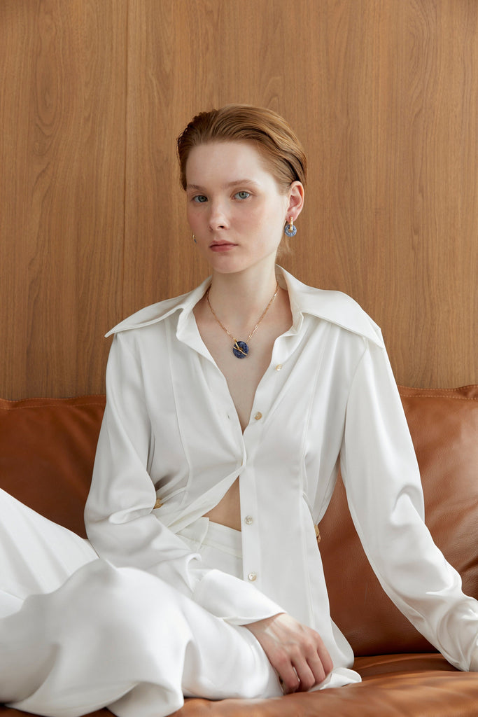 Sodalite Disc Earrings - Nakamol