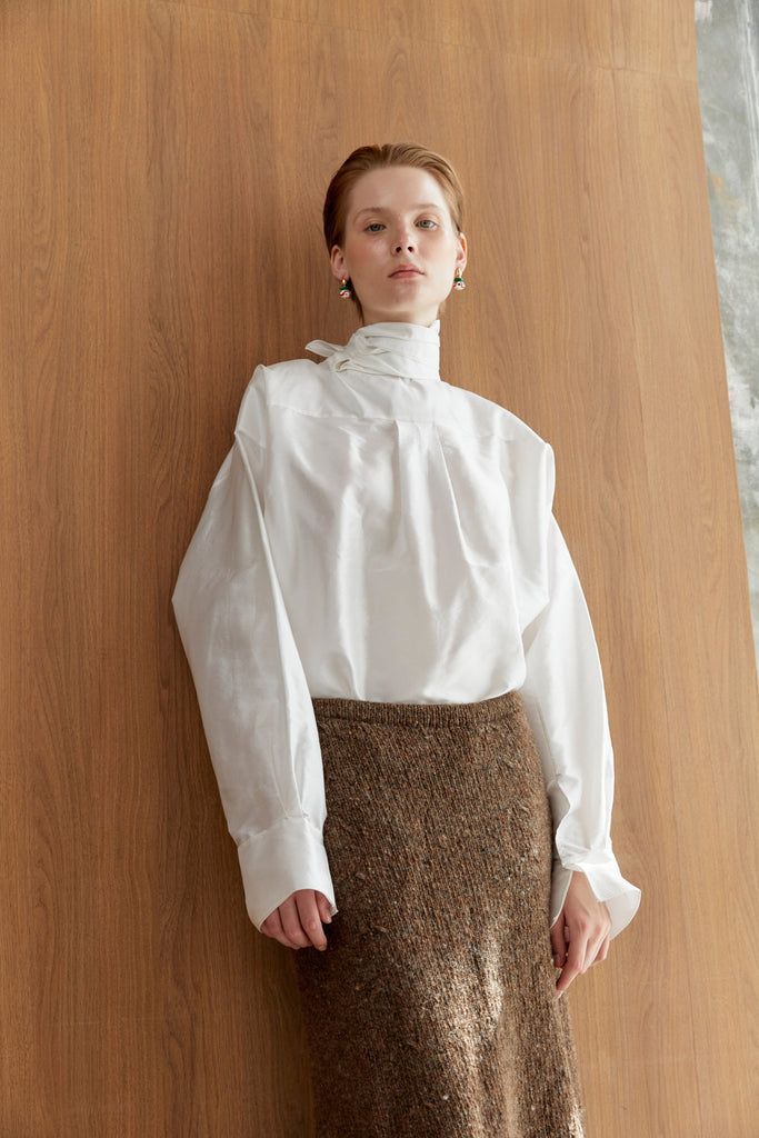 White Green Painted Stone Drop Earrings - Nakamol