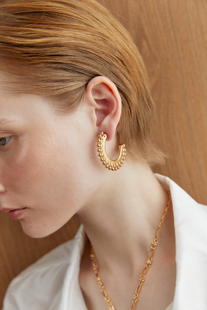 Gold Ball Stud Earrings - Nakamol