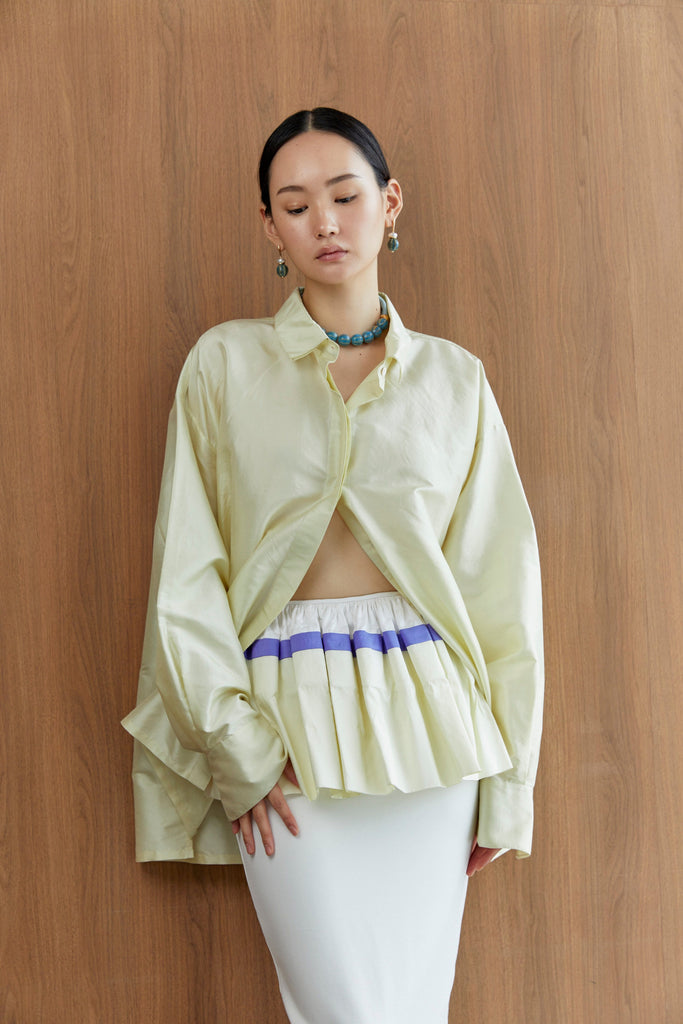 Blue Green Stripe Stone Drop Earrings - Nakamol