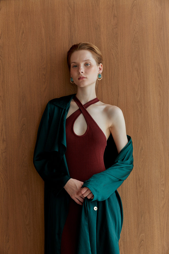 Unakite Mix Stone in Gold Frame Earrings - Nakamol