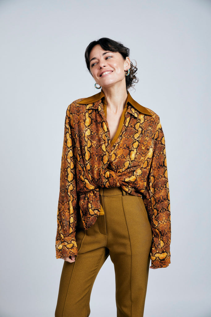 Turquoise C Hoop Earrings - Nakamol