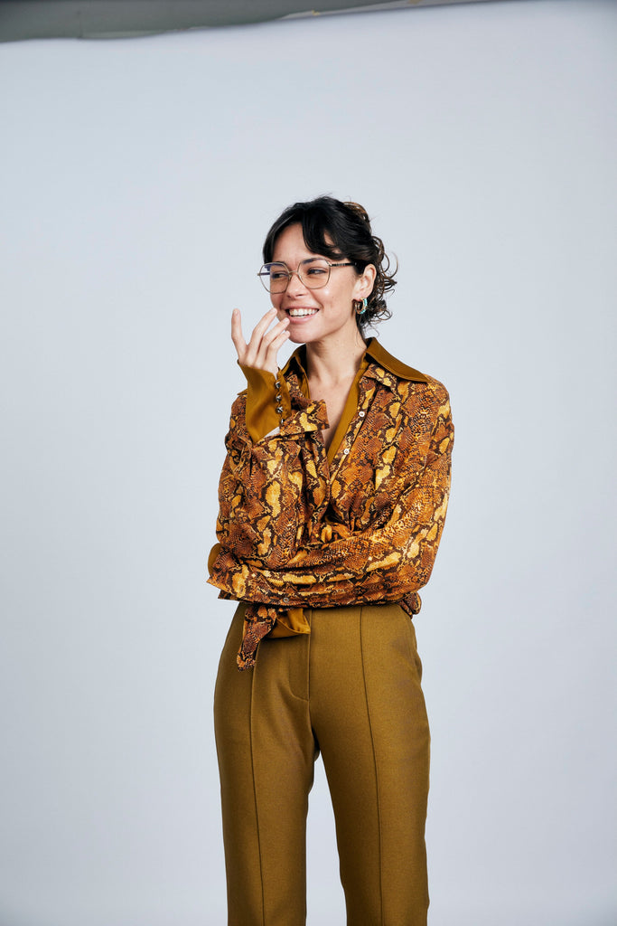 Turquoise C Hoop Earrings - Nakamol