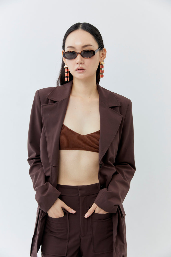 Orange Fringe Beaded Earrings - Nakamol