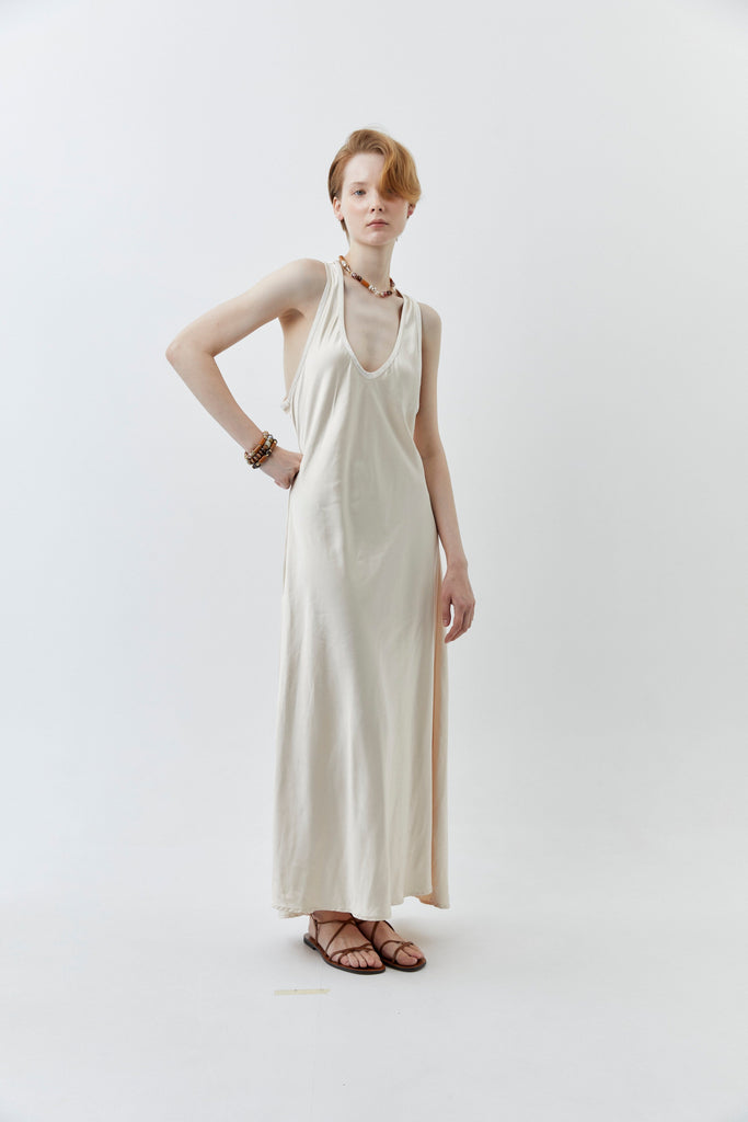 Brown White Beaded Stretchy Bracelet - Nakamol