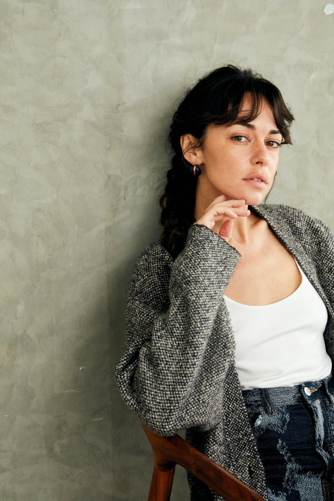 Lapis Half Moon Earrings - Nakamol