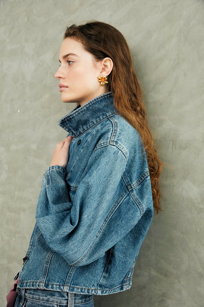 Orange Flora Earrings - Nakamol