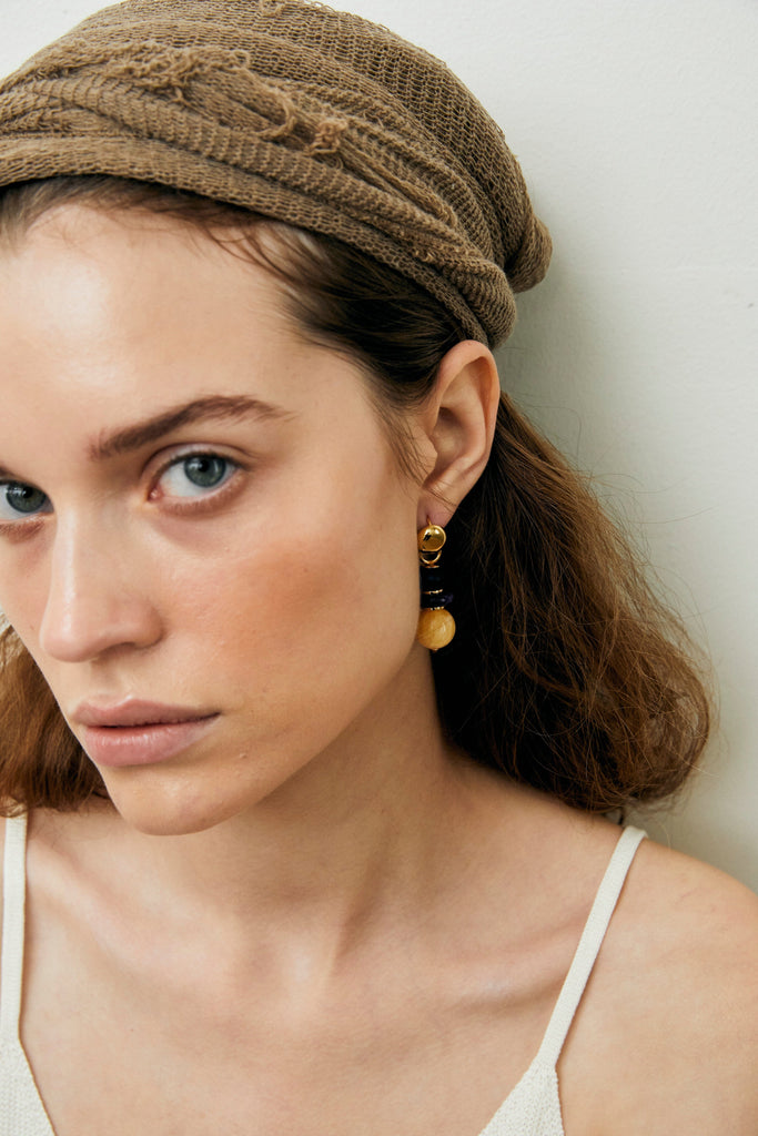 Mixed Crystal Drop Earrings - Nakamol