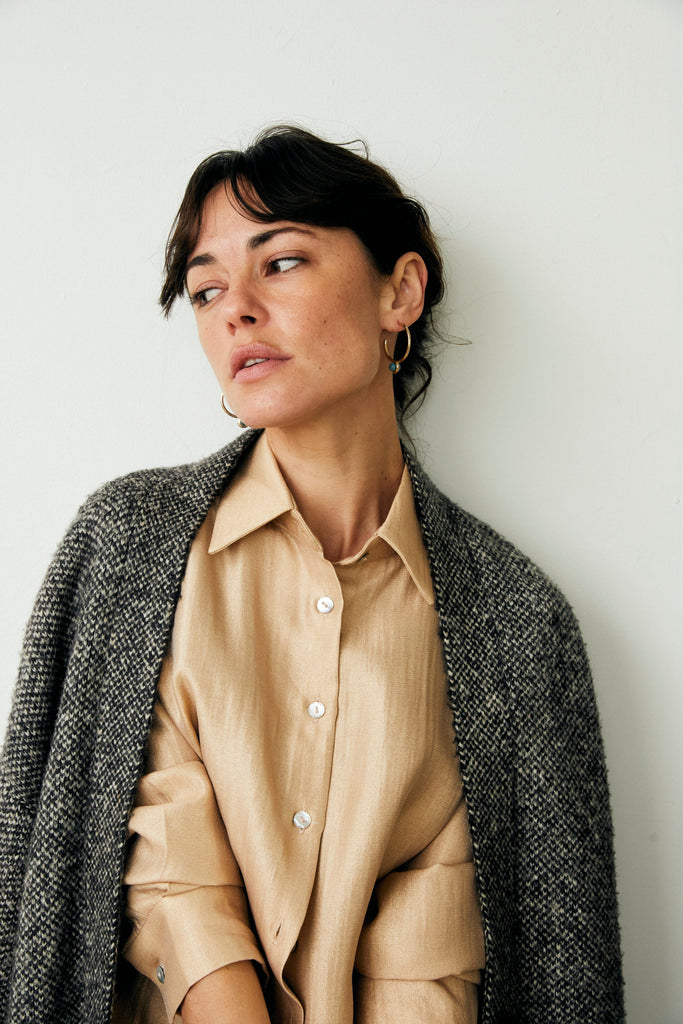 Twist Green Gold Earrings - Nakamol