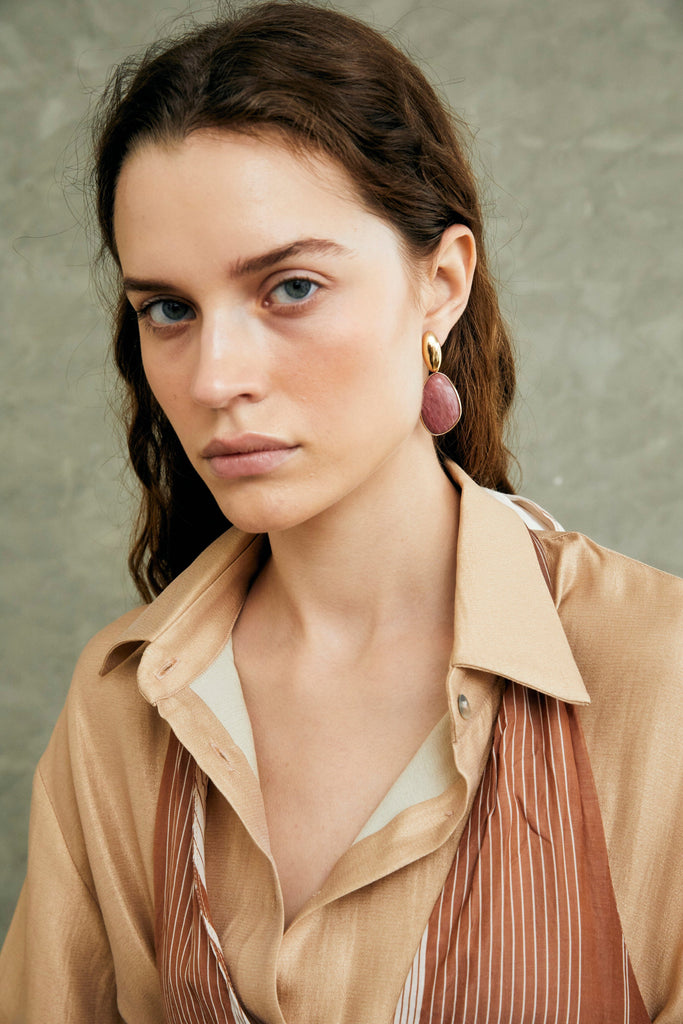 Rhodolite Chunky Earrings - Nakamol