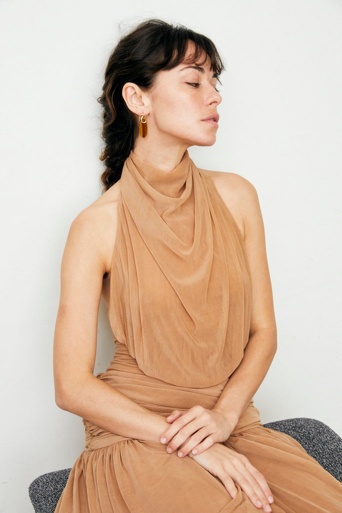 Sand Stone Drop Earrings - Nakamol